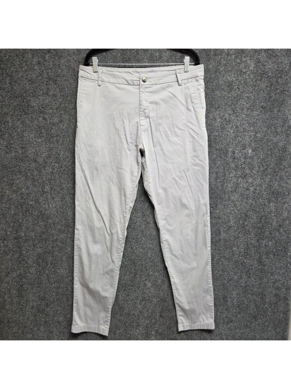 Birddogs Boom Pants Men 34x31 Gray Stretch Performance Yellow Lined TAGGED 34X32